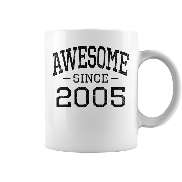 Awesome Since 2005 Vintage Style Born In 2005 Birth Year  Coffee Mug