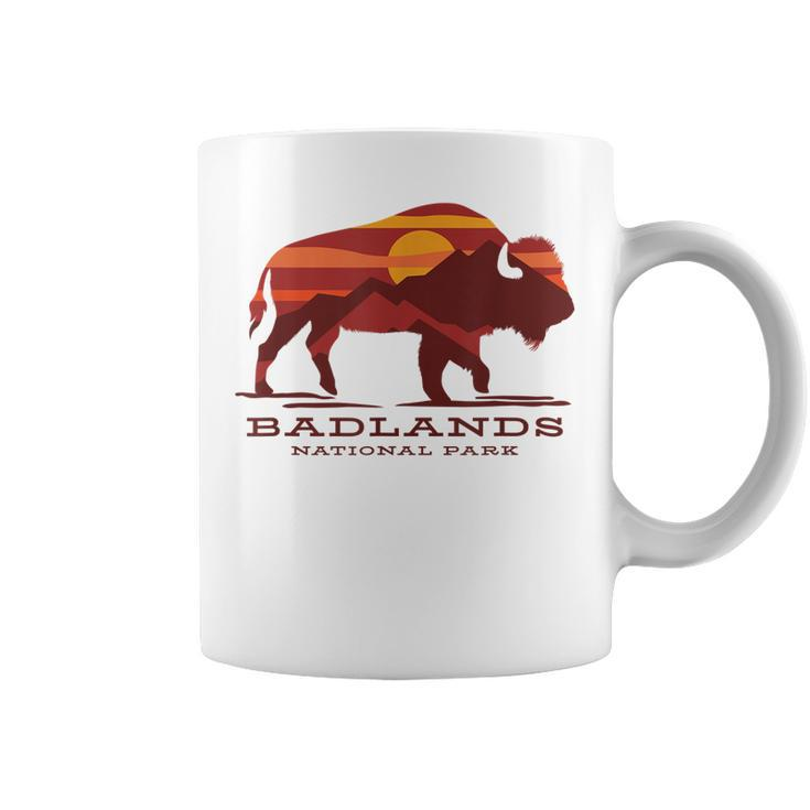 Badlands National Park South Dakota Buffalo Bison Sunset  Coffee Mug