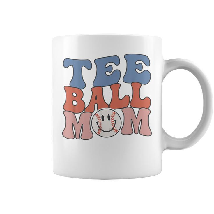  Ball Mom Groovy Tball Mama Mothers Day Baseball  Coffee Mug