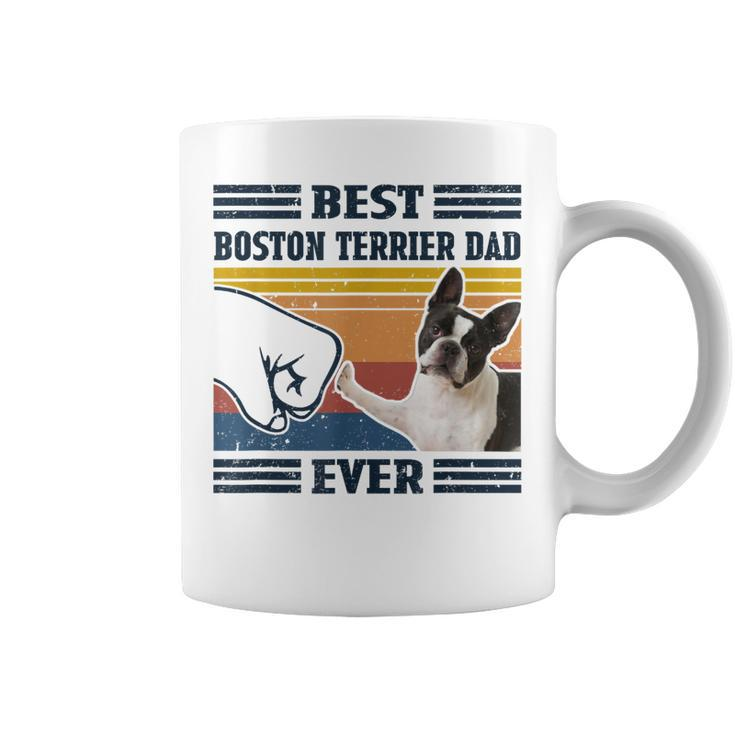 Best Boston Terrier Dog Dog Dad Ever Bump Fit Funny Dog  Coffee Mug