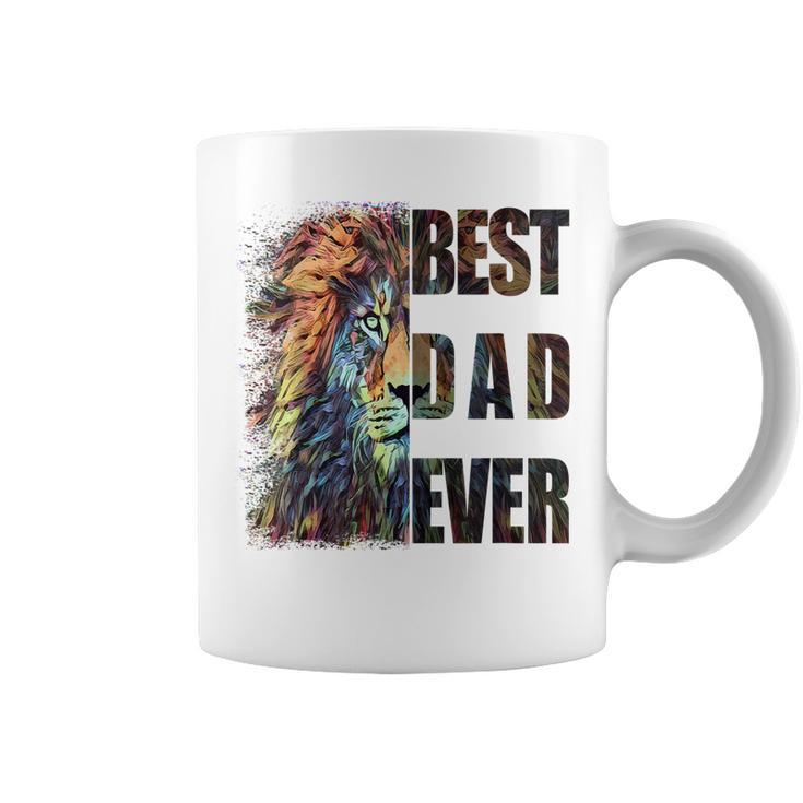 Best Dad Ever Lion Gift For Mens Coffee Mug