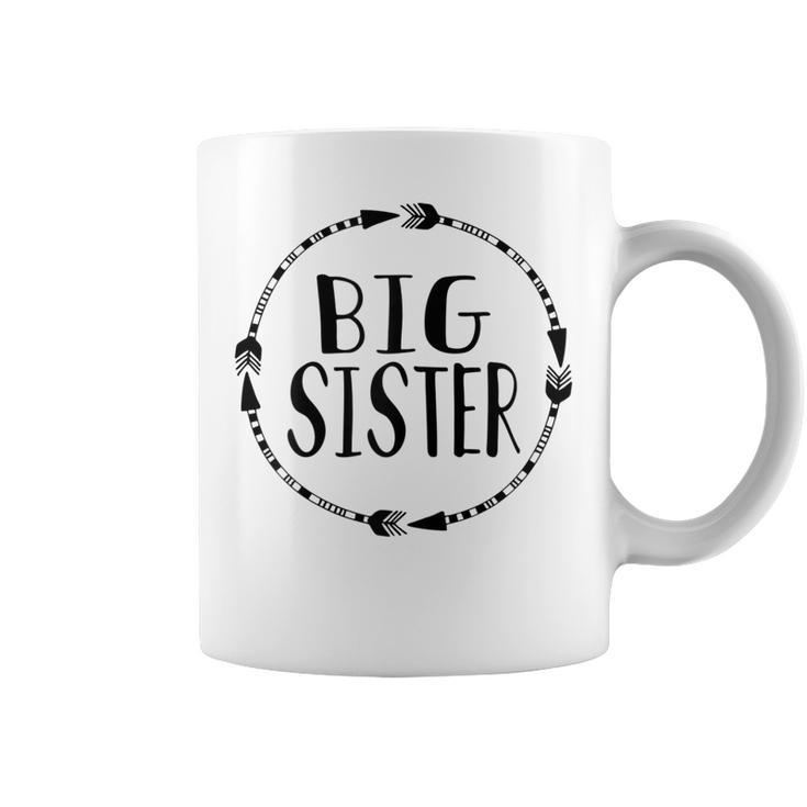 Big Sister Arrow  For Toddlers & Kids Coffee Mug