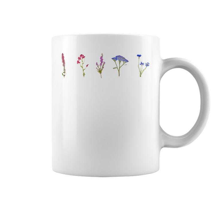 Bisexual Wildflowers Cute Pride Flowers  Coffee Mug