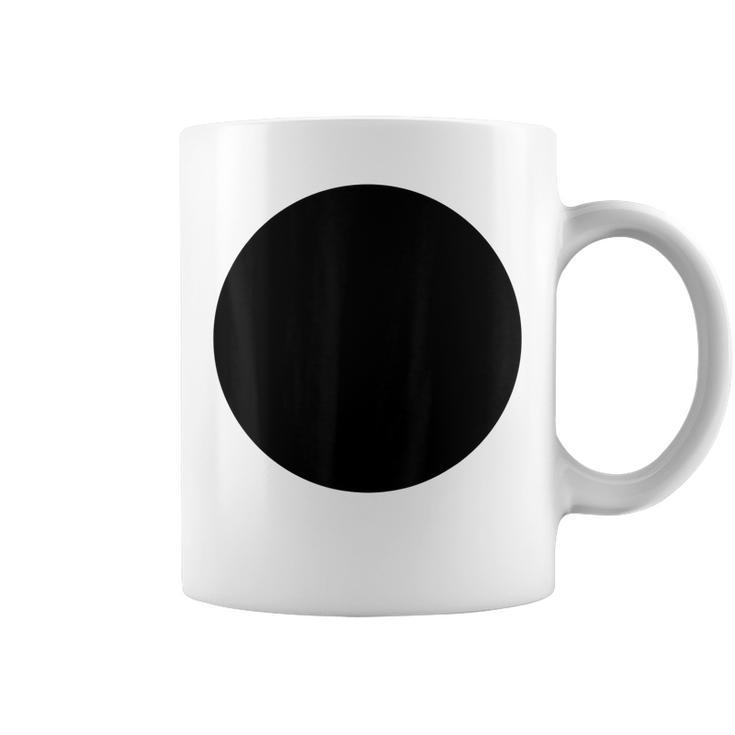 Blank Abstract Printed Black Circle Novelty Graphics Design  Coffee Mug