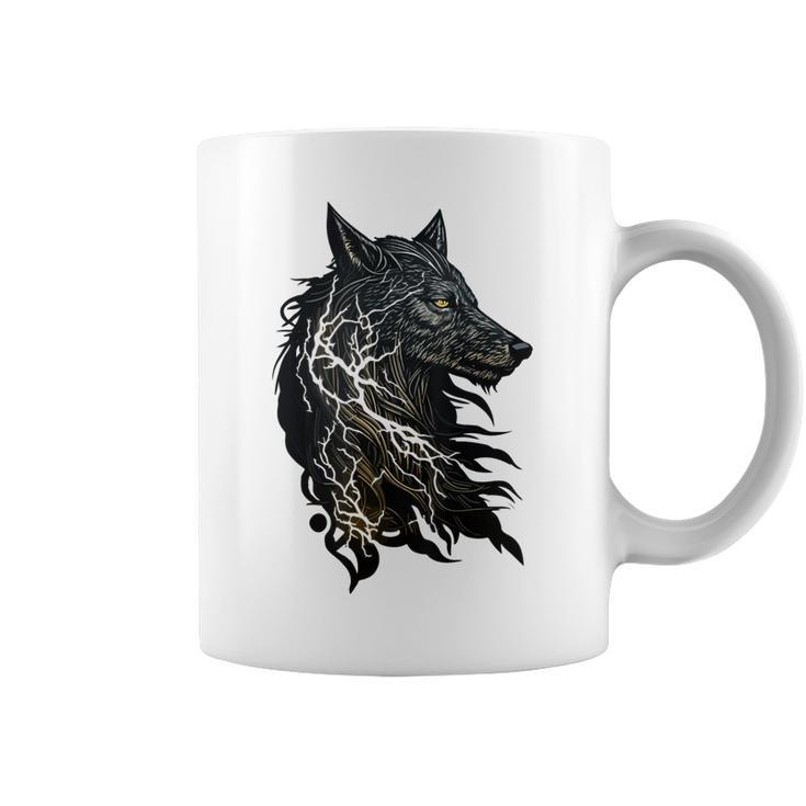 Celtic Fenrir Wolf Of Odin Vikings Nordic Themed Mythology  Coffee Mug