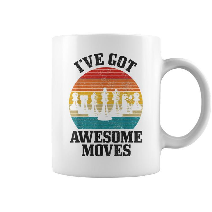 Chess Master Ive Got Awesome Moves Vintage Chess Player  Coffee Mug