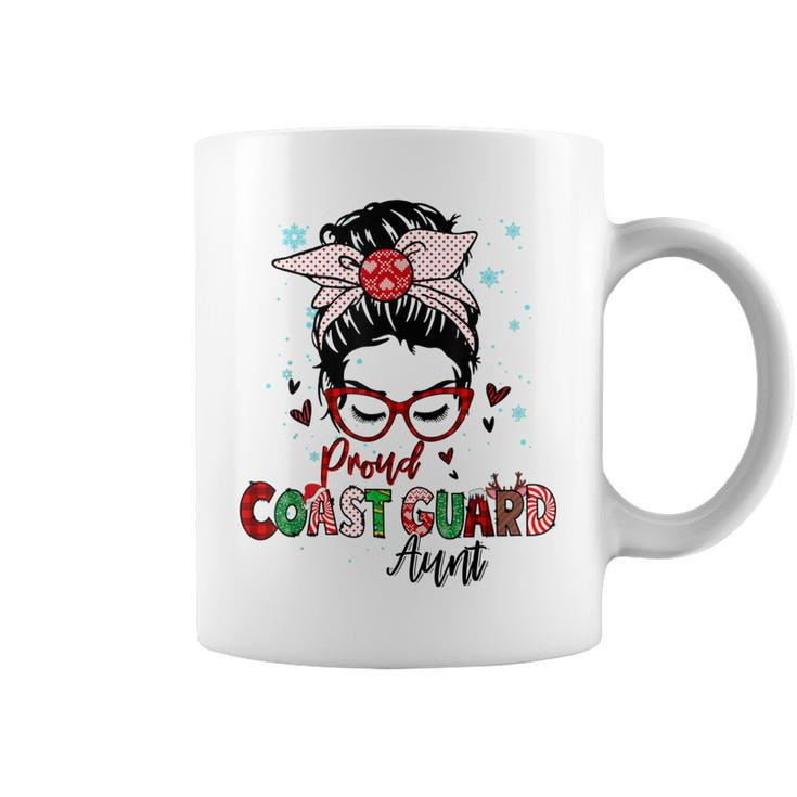 Christmas Proud Coast Guard Aunt Xmas Gift For Coast Guard  Coffee Mug