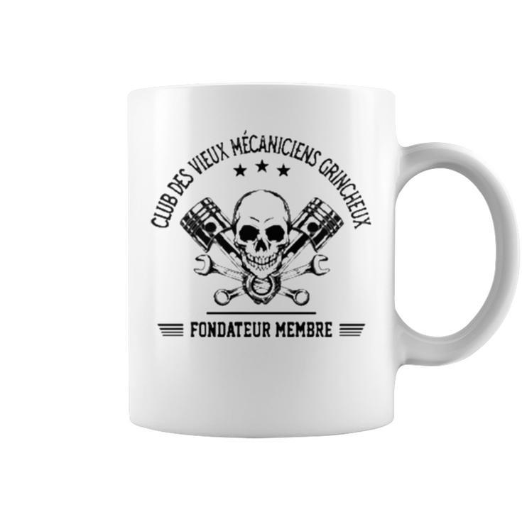 Club Des Vieux Mecaniciens Grincheux Fondateur Member Coffee Mug