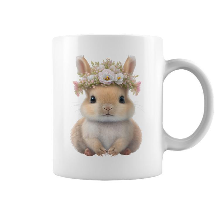 Cute Bunny Women Boys Girls Happy Easter Day  Coffee Mug