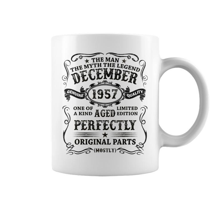 December 1957 The Man Myth Legend 65 Year Old Birthday Gift Coffee Mug