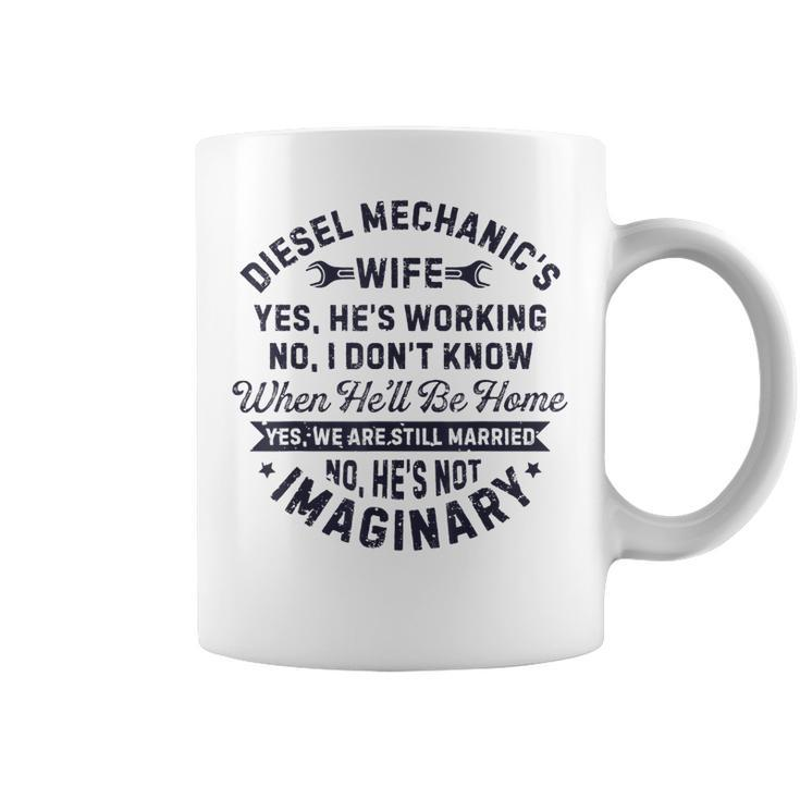 Diesel Mechanics Wife Mechanic Funny Anniversary Gift Women Coffee Mug