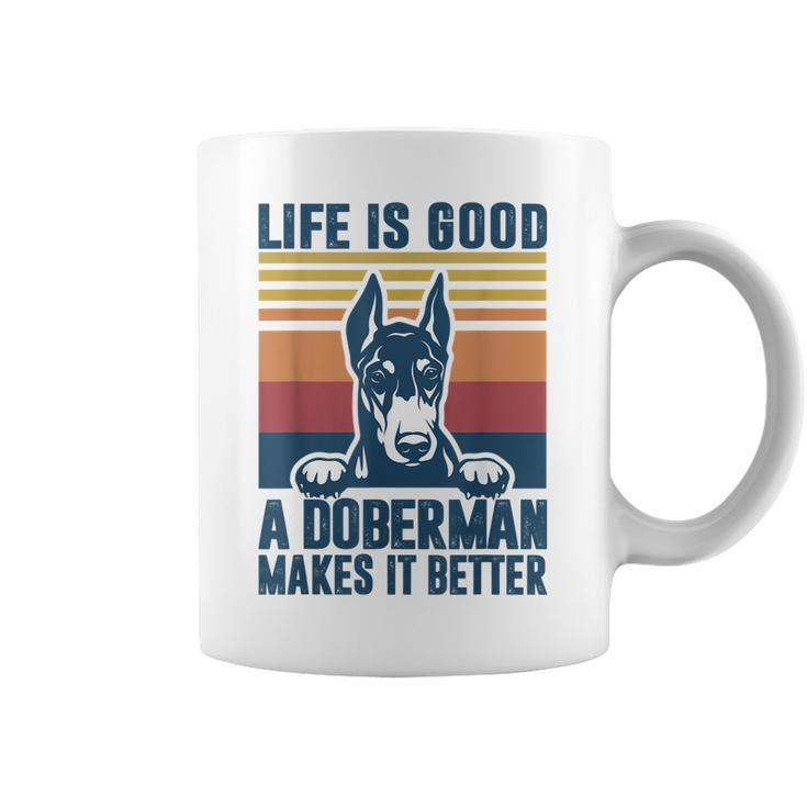 Doberman Gifts For Men Women Doberman Dog Dad Mom Coffee Mug
