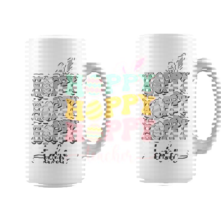 Easter Teacher Bunny Happy Easter Egg Retro Girl Women Coffee Mug