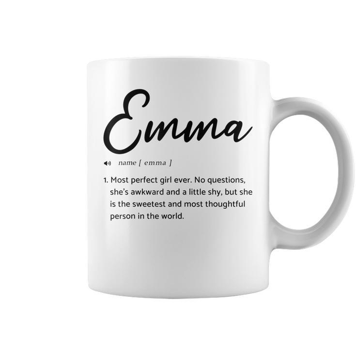 Emma Sarcastic Name Definition Gift For Emma Coffee Mug