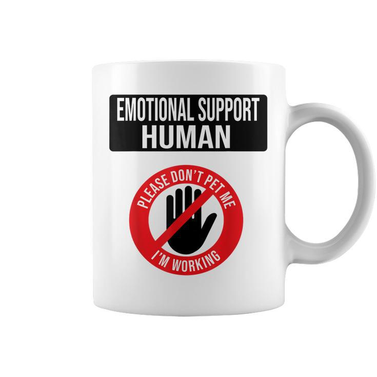 Emotional Support Human Halloween Costume Do Not Pet Me  Coffee Mug