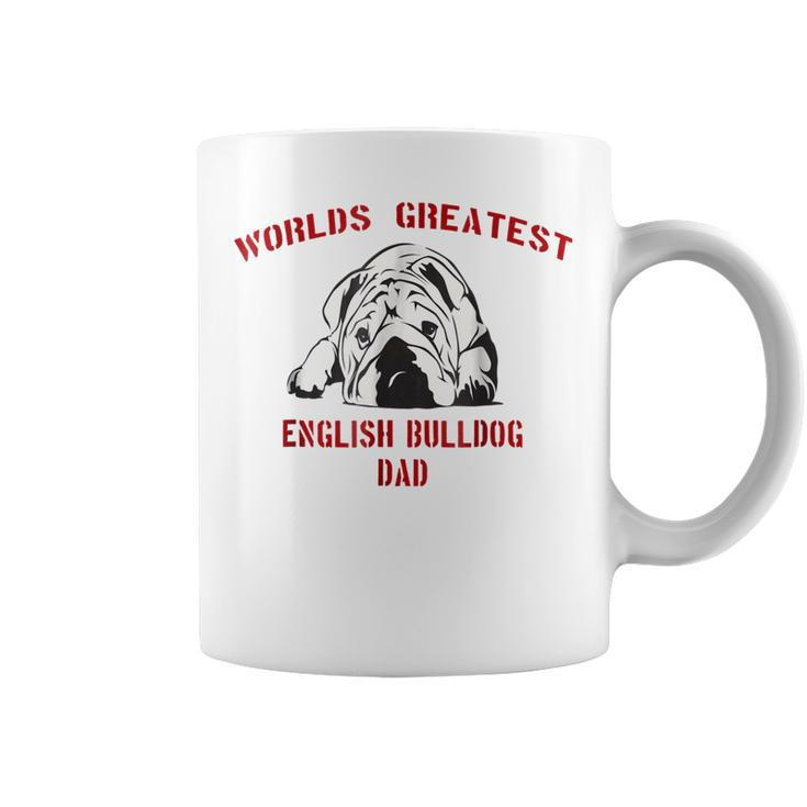 English Bulldog Best Dog Dad Ever Fun Bulldogs Pup Coffee Mug