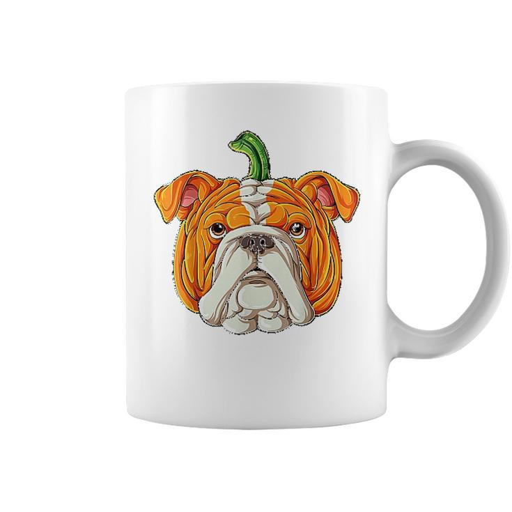 English Bulldog Pumpkin Coffee Mug