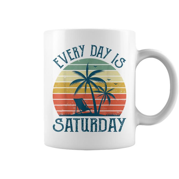 Every Day Is Saturday Funny Retirement Gift Men Women Coffee Mug