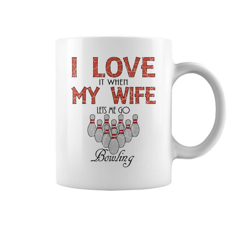 Funny Bowling  Gift For Husband Father Bowler Gift For Mens Coffee Mug