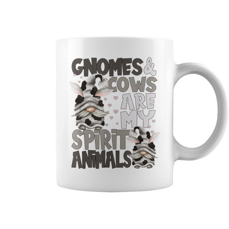 Funny Cow  For Women Gnomes & Cows Are My Spirit Animal  Coffee Mug