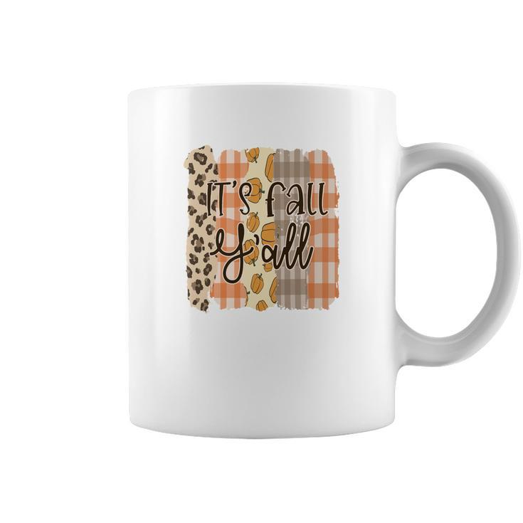 Funny Fall It Is Fall Yall Thanksgiving Gifts Coffee Mug - Thegiftio