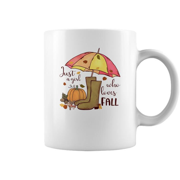 Funny Fall Just A Girl Who Love Fall Coffee Mug