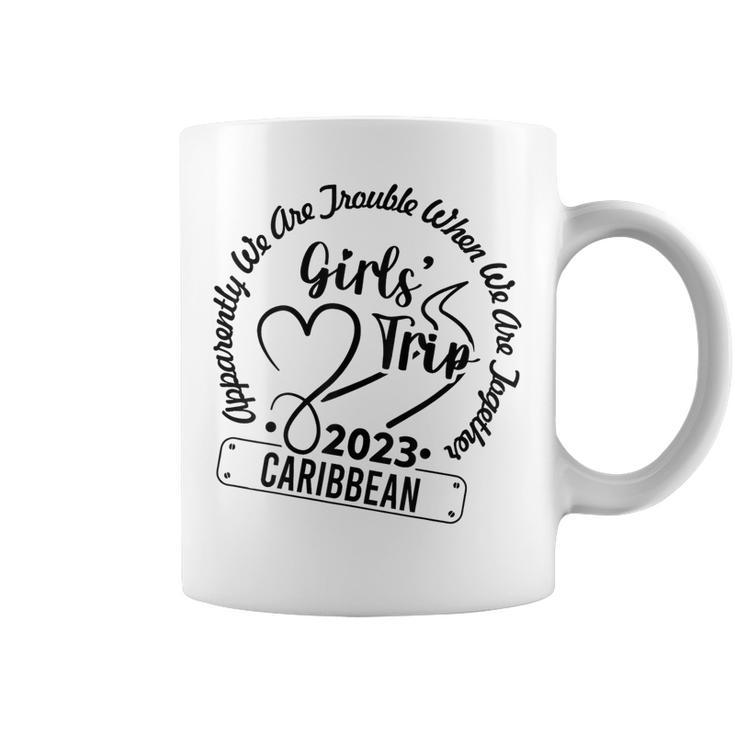 Funny Girls Trip 2023 Caribbean Summer Vibes Vacation  Coffee Mug