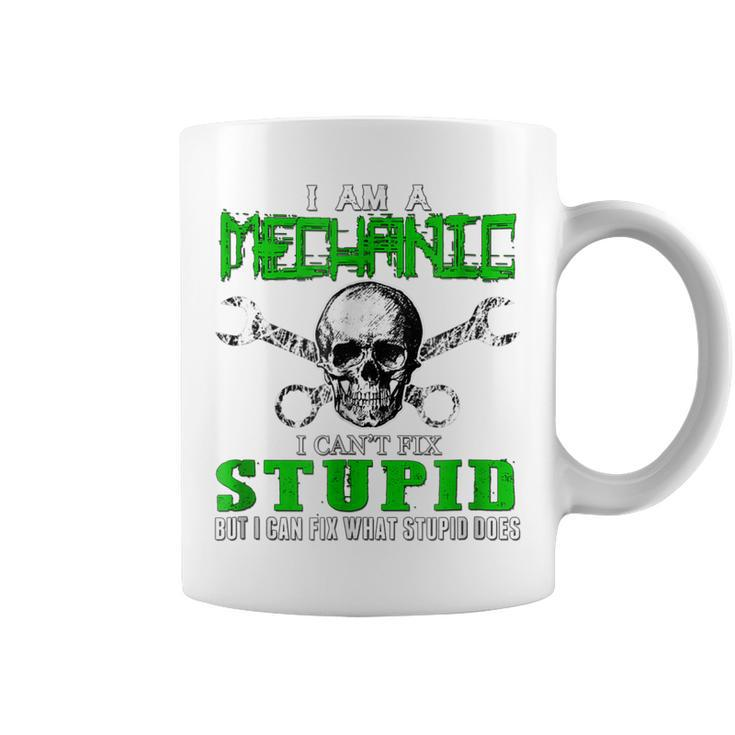 Funny  Im A Mechanic Skull Wrench Coffee Mug