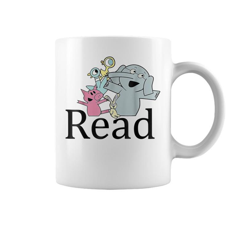 Funny Library Teacher Read Book Club Piggie Elephant Pigeons  Coffee Mug - Thegiftio