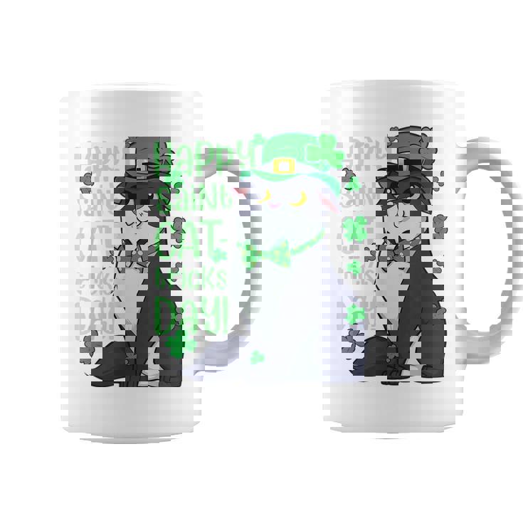 Funny St Patricks Day  Happy St Cat Tricks Day  Coffee Mug