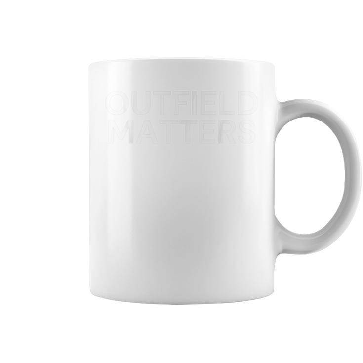 Funny Travel Baseball Outfield Matters Outfielders  Coffee Mug