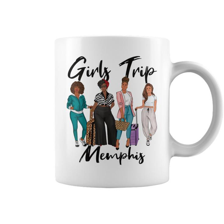 Girls Trip Memphis For Melanin Afro Black Vacation Women Coffee Mug
