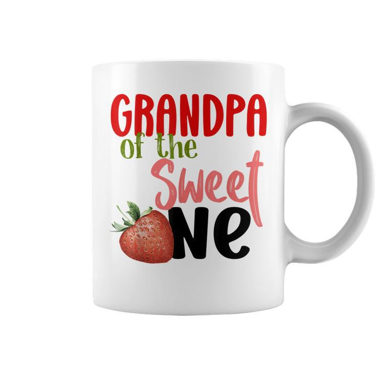 Grandpa The Sweet One Strawberry Birthday Family Party Coffee Mug