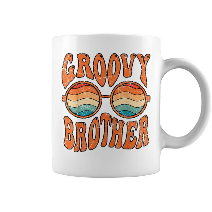 Groovy Brother 70S Aesthetic 1970S Retro Brother Hippie  Coffee Mug