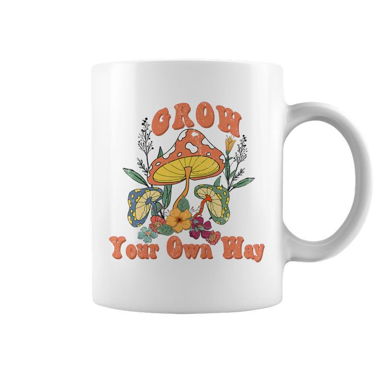 Grow Your Own Way Retro Vintage Custom Coffee Mug