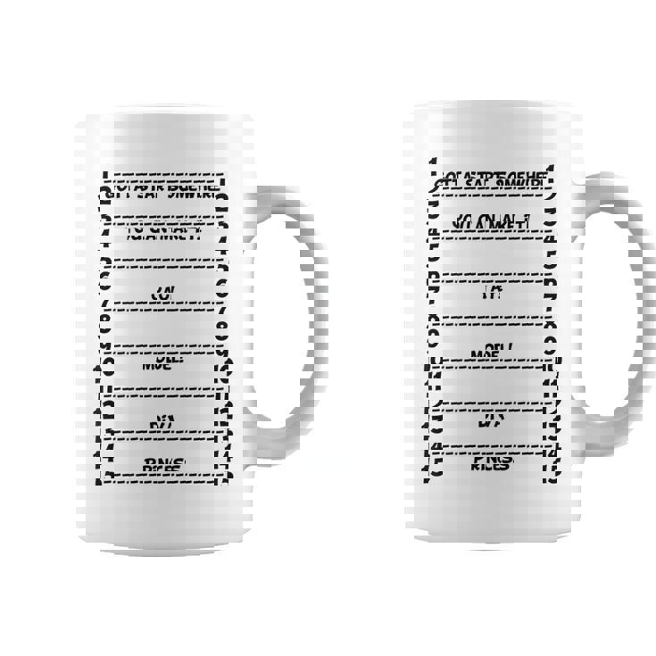 Hair Length Check Measurement Backprint Back  Coffee Mug