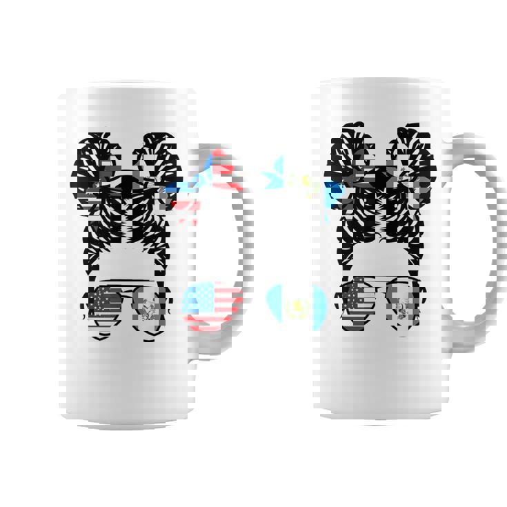 Half American Guatemalan Girl Usa Guatemala Flag Patriot  Coffee Mug