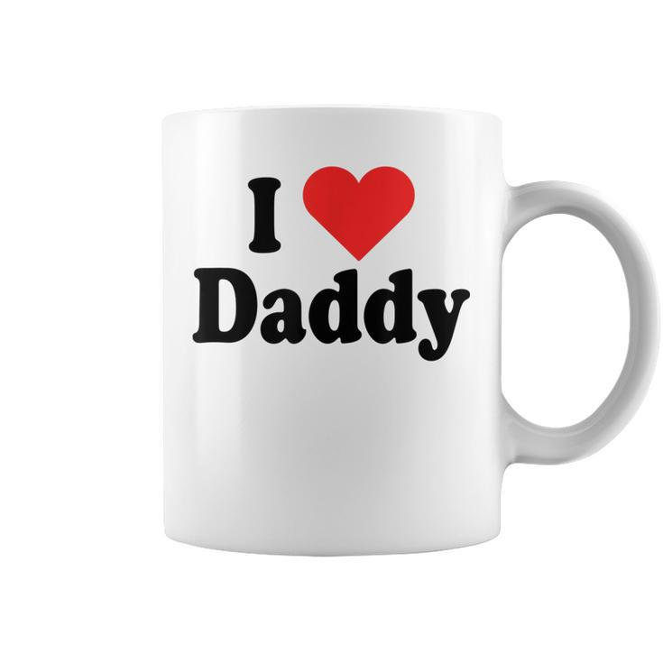 I Love Daddy Heart Gift For Fathers Day Father Dad Daddy Coffee Mug