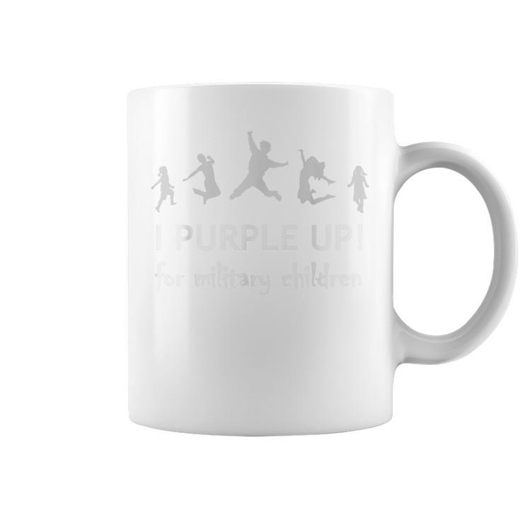 I Purple Up For Military Children Month Of Military Child Coffee Mug