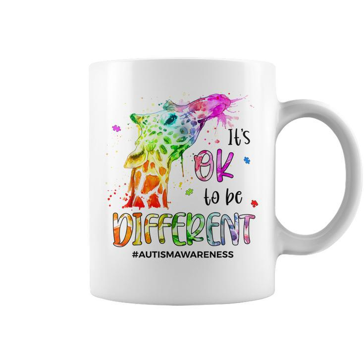 Its Ok To Be Different Autism Awareness Month Women Kid  Coffee Mug