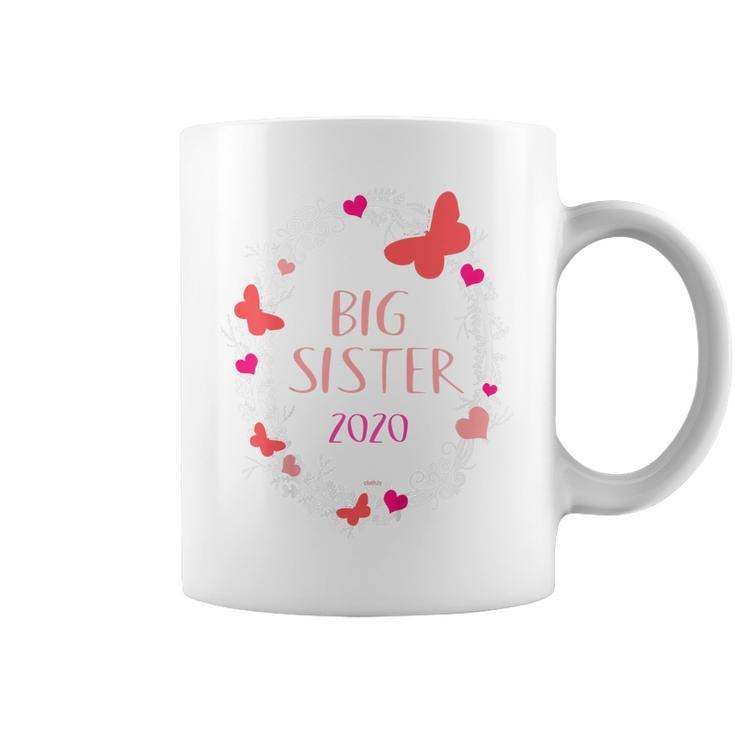 Kids Big Sister 2020  Flowers Coffee Mug