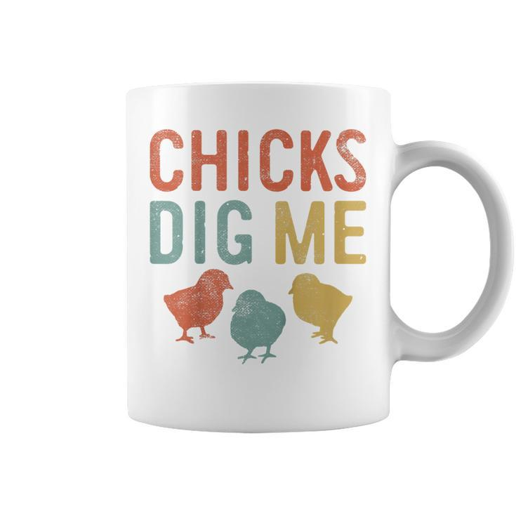 Kids Easter Chicks Dig Me Retro Vintage Chickens Spring Gift  Coffee Mug