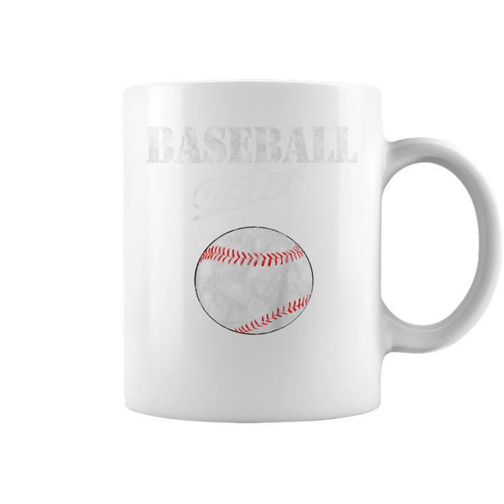 Kids Funny Baseball Sister Lovers Vintage Coffee Mug