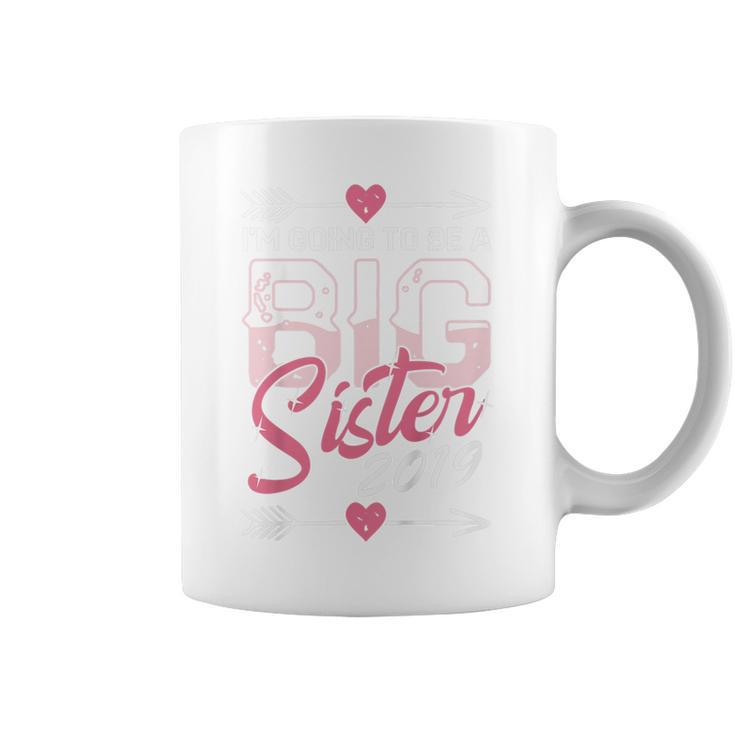 Kids Girls Going To Be Big Sister  Sis To Be 2019 Coffee Mug