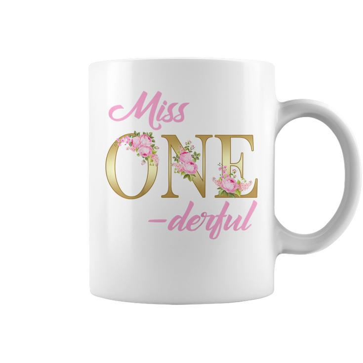 Kids Kids Miss Onederful 1St Birthday Boy Girl First One-Derful  Coffee Mug