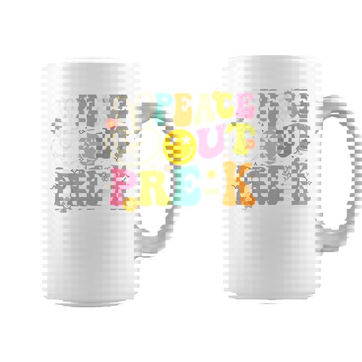 Kids Last Day Of School Peace Out Preschool Pre K Teacher Kids Coffee Mug