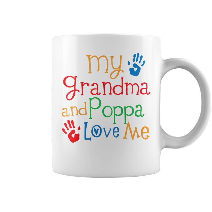 Kids My Grandma And Poppa Love Me Coffee Mug