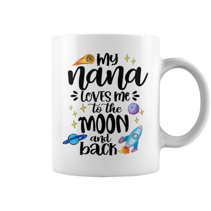 Kids Nana Loves Me To The Moon & Back Baby Children Toddler Coffee Mug