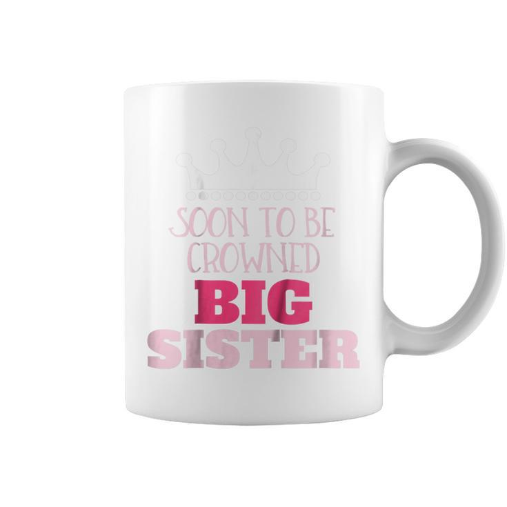 Kids Pregnancy Announcement  Big Sister Princess Crown Coffee Mug
