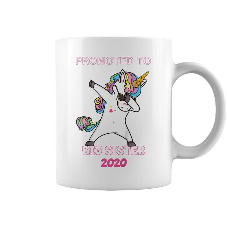 Kids Promoted To Big Sister 2020  Dabbing Unicorn Coffee Mug